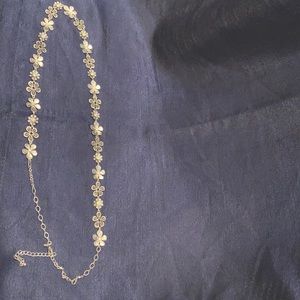Long Flower Necklace